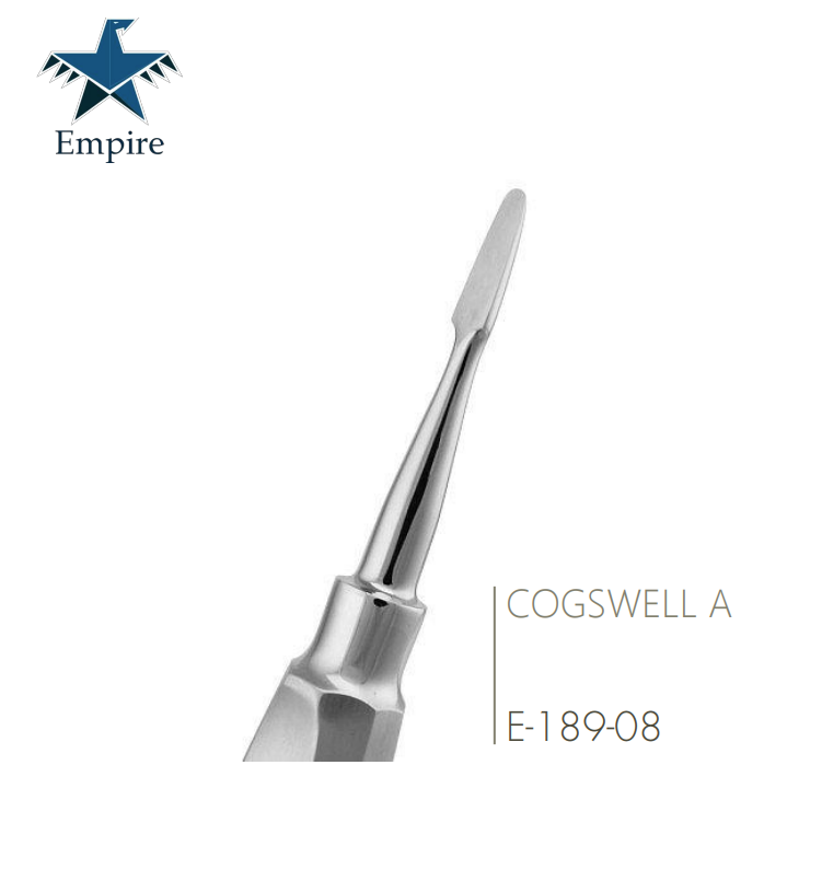Empire's German Stainless Dental Root Surgery Elevator Cogswell Elevator-New Exclusive Handle Easy Grip - EmpireMedical 