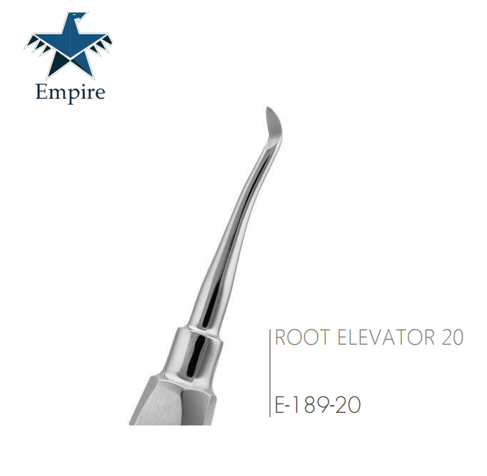 Empire's German Stainless Dental Root Surgery Elevator Bayonet Root Elevator - New Exclusive Handle Easy Grip - EmpireMedical 