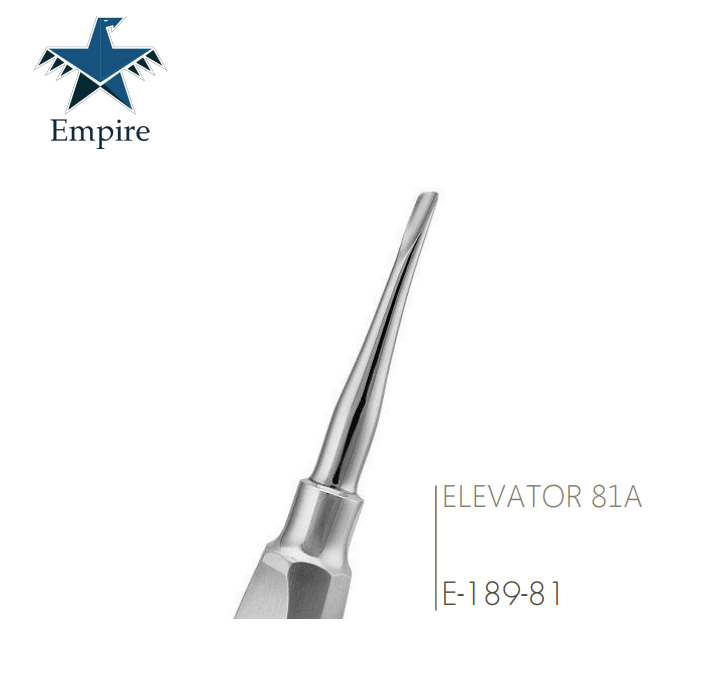 Empire's German Stainless Dental Root Surgery Elevator Bayonet Root Elevator - New Exclusive Handle Easy Grip - EmpireMedical 