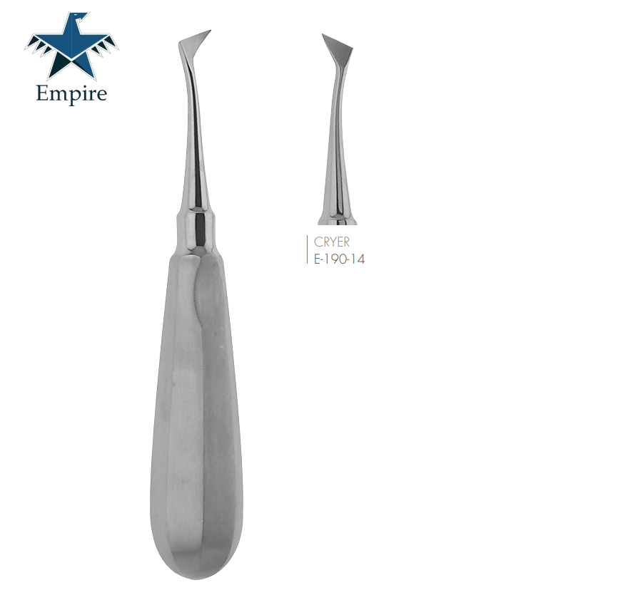 Empire's German Stainless Dental Root Surgery Elevator - Cryer Elevators - EmpireMedical 
