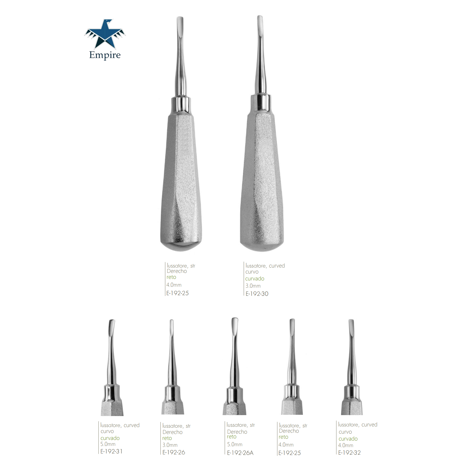 Empire's German Stainless Dental Root Surgery Elevator - Lussator Model Elevator - EmpireMedical 