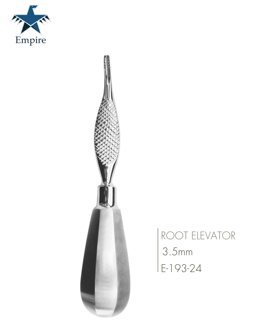 Empire's German Stainless Dental Root Surgery Elevator - Schlemmer, Left Elevator - EmpireMedical 