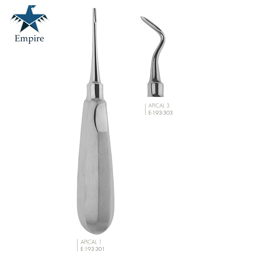 Empire's German Stainless Dental Root Surgery Elevator - Apical Root Elevator - EmpireMedical 