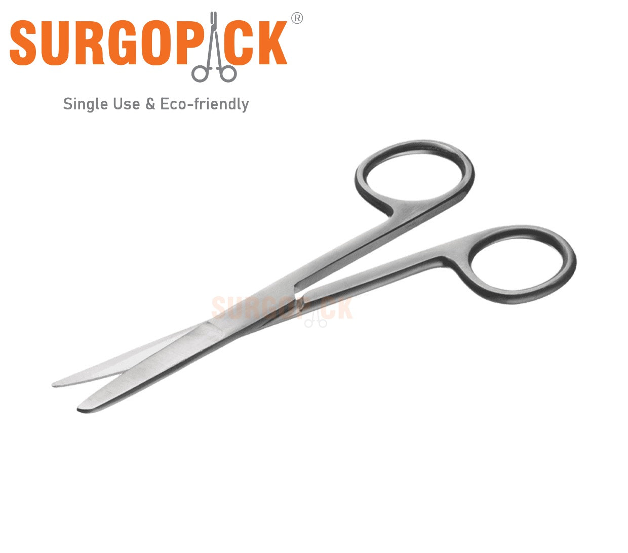 Box 50 Surgopack® Sterile Single Use Dressing Scissors Sharp Blunt 13cm / 5" Individually Packed - EmpireMedical 