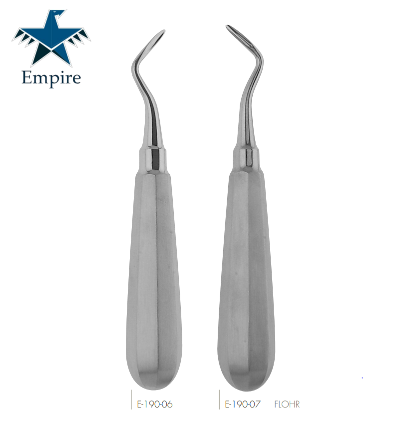 Empire's German Stainless Dental Root Surgery Elevator - Flohr Elevator - EmpireMedical 