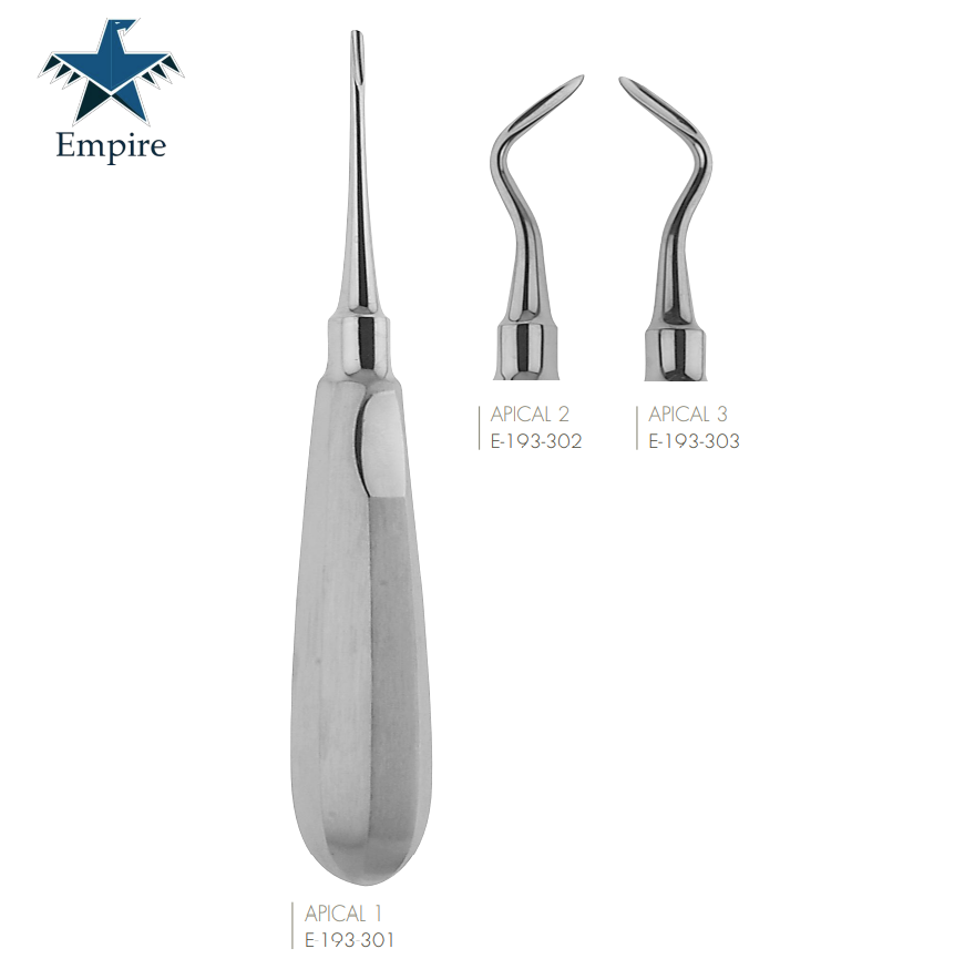 Empire's German Stainless Dental Root Surgery Elevator - Apical Root Elevator - EmpireMedical 